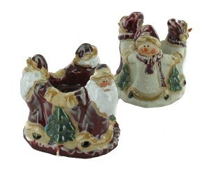 PORTAVELAS NAVIDEÑO (2 uds.)