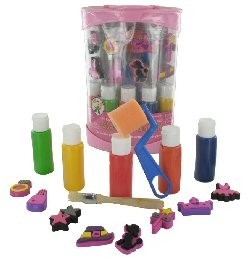 Kit de Sellos y Pintura para Niñas - Modelo 1
