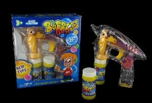 Pistola de pompas de jabón con 2 recargas
