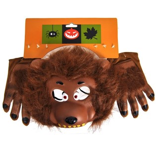 Máscara de Lobo con Guantes (6 uds.)