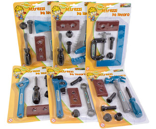 Set de herramientas para niños en cartón (48 uds.)