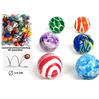 MIX PELOTAS SALTARINAS - Ø 3.6 CM (48 uds)