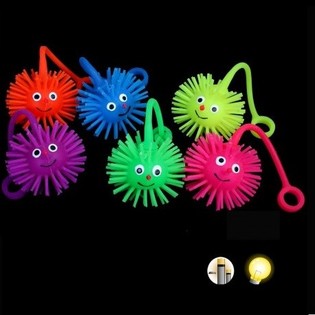 BOLAS PUFFER LUMINOSAS CON CORDÓN (24 uds.)
