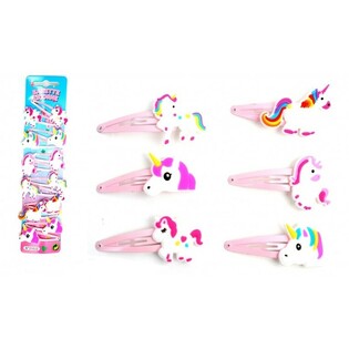 Pinzas para el pelo de Unicornio para niños (12 uds.)