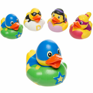 Mix Patitos de Baño Superhéroes - 5x5 cm (4 uds.)