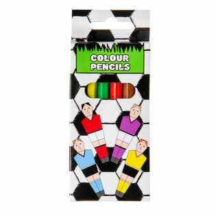 Set de 6 lápices de colores - Futbolista (48 uds.)