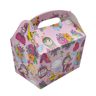 CAJA DE MEN&Uacute; MODELO: PRINCESA - Dim. 18.5x12x19 CM - FOODBOX - KIDSBOX (24 uds.)